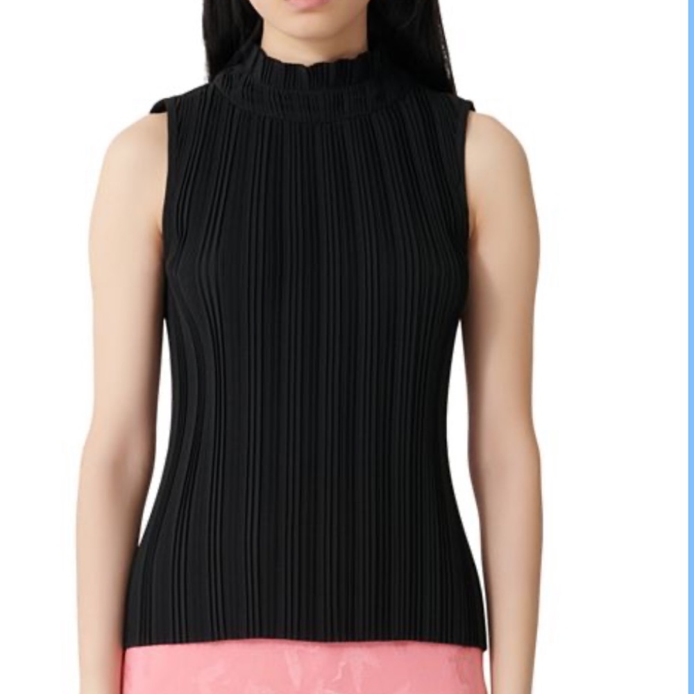 Maje Lockally Pleated Top | NWOT